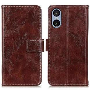 For Sony Xperia 5 VI Retro Crazy Horse Texture Horizontal Flip Leather Phone Case(Brown)