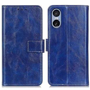 For Sony Xperia 5 VI Retro Crazy Horse Texture Horizontal Flip Leather Phone Case(Blue)