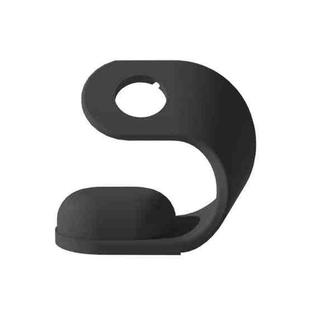 For Apple Watch Series Smart Watch U-shaped Silicone Charging Holder(Black)