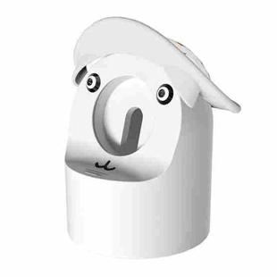 For Apple Watch Series Hat Bear Shaped Silicone Charging Base(White)