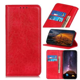 For Motorola Moto One Fusion Plus Magnetic Retro Crazy Horse Texture Horizontal Flip Leather Case with Holder & Card Slots & Wallet(Red)