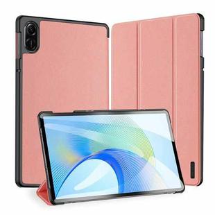 For Honor Pad X9 DUX DUCIS Domo Series Magnetic Flip Leather Tablet Case(Pink)