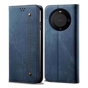 For Huawei Mate 60 Denim Texture Leather Phone Case(Blue)