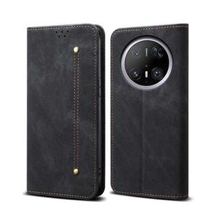 For Huawei Mate 70 Pro 5G / 70 Pro+ 5G Denim Texture Leather Phone Case(Black)