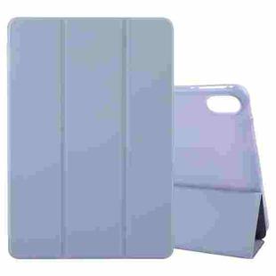 For Huawei MatePad 2023 / Air 11.5 Solid Color 3-folding Leather Tablet Case(Lavender)