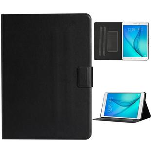 For Samsung Galaxy Tab A 8.0 T350/T355C Solid Color Horizontal Flip Leather Case with Card Slots & Holder & Sleep / Wake-up Function(Black)