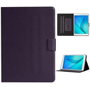 For Samsung Galaxy Tab A 9.7 T550/T555C Solid Color Horizontal Flip Leather Case with Card Slots & Holder & Sleep / Wake-up Function(Purple)