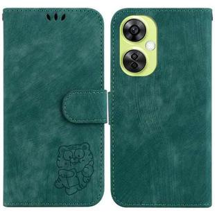 For OnePlus Nord CE 3 Lite / N30 Little Tiger Embossed Leather Phone Case(Green)