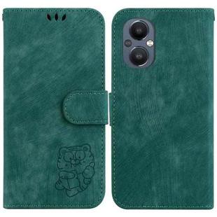 For OnePlus Nord N20 5G Little Tiger Embossed Leather Phone Case(Green)