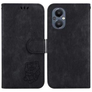 For OnePlus Nord N20 5G Little Tiger Embossed Leather Phone Case(Black)