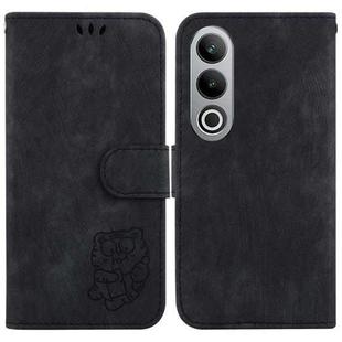 For OnePlus Nord CE4 5G Little Tiger Embossed Leather Phone Case(Black)