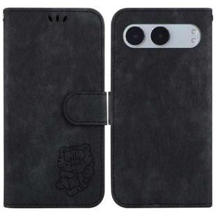 For OnePlus Nord 4 Little Tiger Embossed Leather Phone Case(Black)