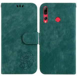 For Huawei P Smart Z Little Tiger Embossed Leather Phone Case(Green)