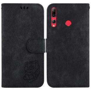 For Huawei P Smart+ 2019 / Enjoy 9s Little Tiger Embossed Leather Phone Case(Black)