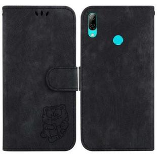 For Huawei P Smart 2019 Little Tiger Embossed Leather Phone Case(Black)