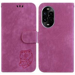 For Huawei nova 13 Pro Little Tiger Embossed Leather Phone Case(Rose Red)