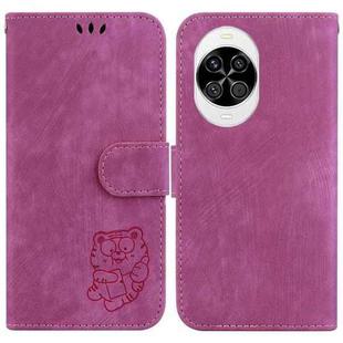 For Huawei nova 14 Little Tiger Embossed Leather Phone Case(Rose Red)