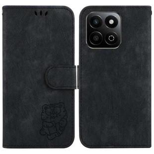 For Honor Play 60 Plus Little Tiger Embossed Leather Phone Case(Black)