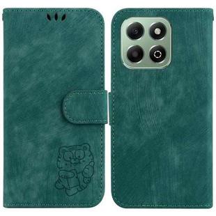 For Honor X6b Little Tiger Embossed Leather Phone Case(Green)