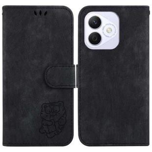 For Honor X60i Little Tiger Embossed Leather Phone Case(Black)