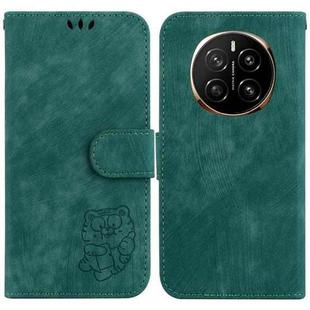 For Honor Magic7 Little Tiger Embossed Leather Phone Case(Green)