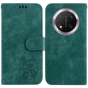 For Honor X9c Little Tiger Embossed Leather Phone Case(Green)