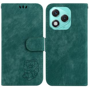 For Honor 400 Lite Little Tiger Embossed Leather Phone Case(Green)