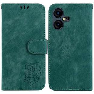 For Tecno Pova Neo 3 Little Tiger Embossed Leather Phone Case(Green)