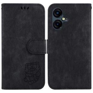 For Tecno Pova Neo 3 Little Tiger Embossed Leather Phone Case(Black)