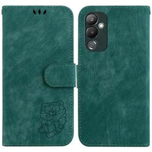 For Tecno Pova 4 Little Tiger Embossed Leather Phone Case(Green)