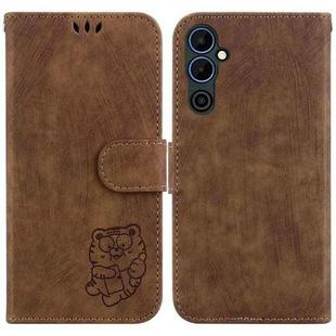 For Tecno Pova Neo 2 Little Tiger Embossed Leather Phone Case(Brown)
