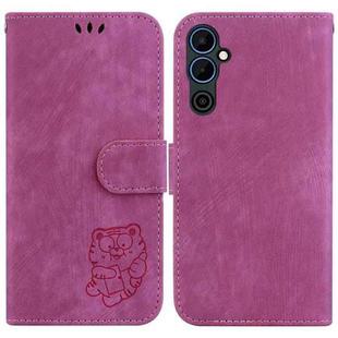 For Tecno Pova Neo 2 Little Tiger Embossed Leather Phone Case(Rose Red)