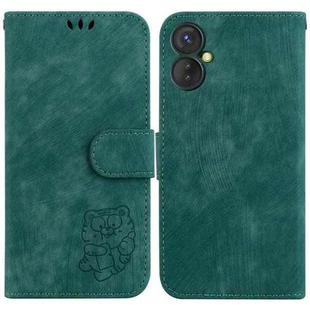 For Tecno Spark 9 Pro / 9T Little Tiger Embossed Leather Phone Case(Green)