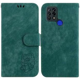 For Tecno Pova 4G / LD7 Little Tiger Embossed Leather Phone Case(Green)