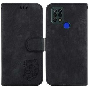 For Tecno Pova 4G / LD7 Little Tiger Embossed Leather Phone Case(Black)