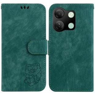 For Tecno Pova 5 Pro Little Tiger Embossed Leather Phone Case(Green)