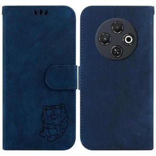 For Tecno Spark 30C Little Tiger Embossed Leather Phone Case(Dark Blue)