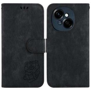 For Tecno Spark Go 1 / Pop 9 Pro Little Tiger Embossed Leather Phone Case(Black)