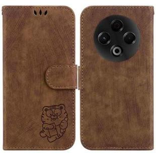For Tecno Spark 30 4G Little Tiger Embossed Leather Phone Case(Brown)