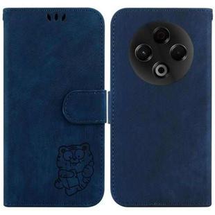 For Tecno Spark 30 4G Little Tiger Embossed Leather Phone Case(Dark Blue)