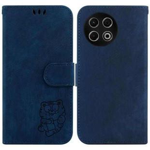 For Tecno Spark 30 Pro Little Tiger Embossed Leather Phone Case(Dark Blue)