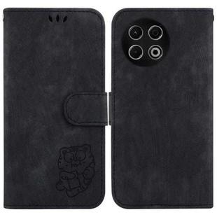 For Tecno Spark 30 Pro Little Tiger Embossed Leather Phone Case(Black)