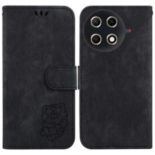 For Tecno Camon 30S / Camon 30S Pro Little Tiger Embossed Leather Phone Case(Black)
