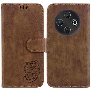For Tecno Pop 9 5G / Spark 30C 5G Little Tiger Embossed Leather Phone Case(Brown)