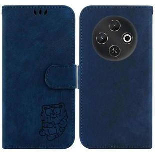 For Tecno Pop 9 5G / Spark 30C 5G Little Tiger Embossed Leather Phone Case(Dark Blue)