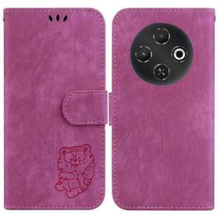 For Tecno Pop 9 5G / Spark 30C 5G Little Tiger Embossed Leather Phone Case(Rose Red)