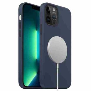 For iPhone 13 Pro Max Liquid Silicone Full Coverage MagSafe Phone Case(Navy Blue)