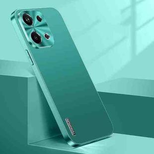 For OPPO Reno9 Pro+ Streamer Series Micro Frosted Metal Paint PC Phone Case(Alpine Green)