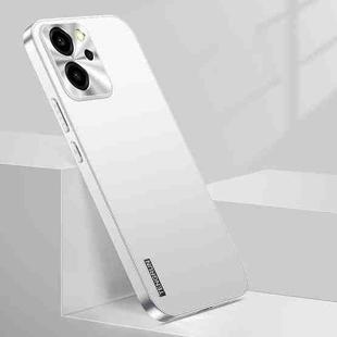 For Honor 80 SE Streamer Series Micro Frosted Metal Paint PC Phone Case(Silver)