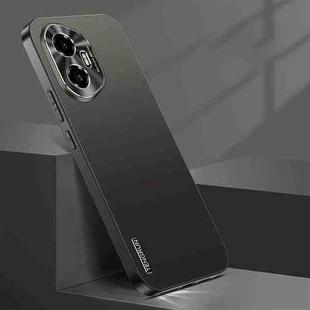 For Honor 300 Streamer Series Micro Frosted Metal Paint PC Phone Case(Black)